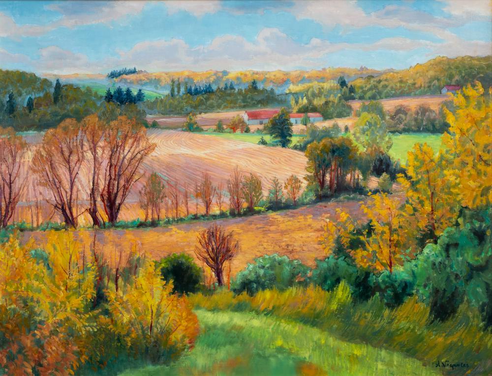 andr vignoles french 1920 2017 l automne houjarray · Gibson's · 2024-07-23 André Vignoles comparable auction result: andr vignoles french 1920 2017 l automne houjarray