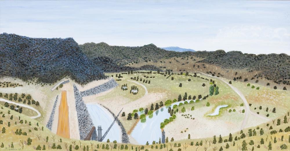 Muriel Luders comparable auction result: muriel luders 1906 1984 blowering dam 1968