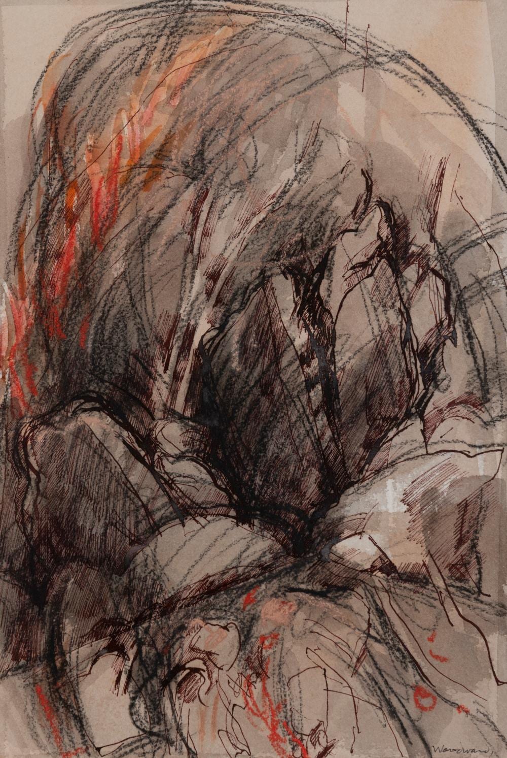 Margaret Woodward comparable auction result: margaret woodward born 1938 climbing the hill