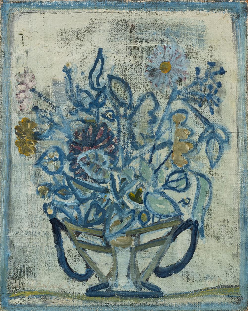 Avni Arbas comparable auction result: avni arbas turquie 1919 2003 bouquet en bleu
