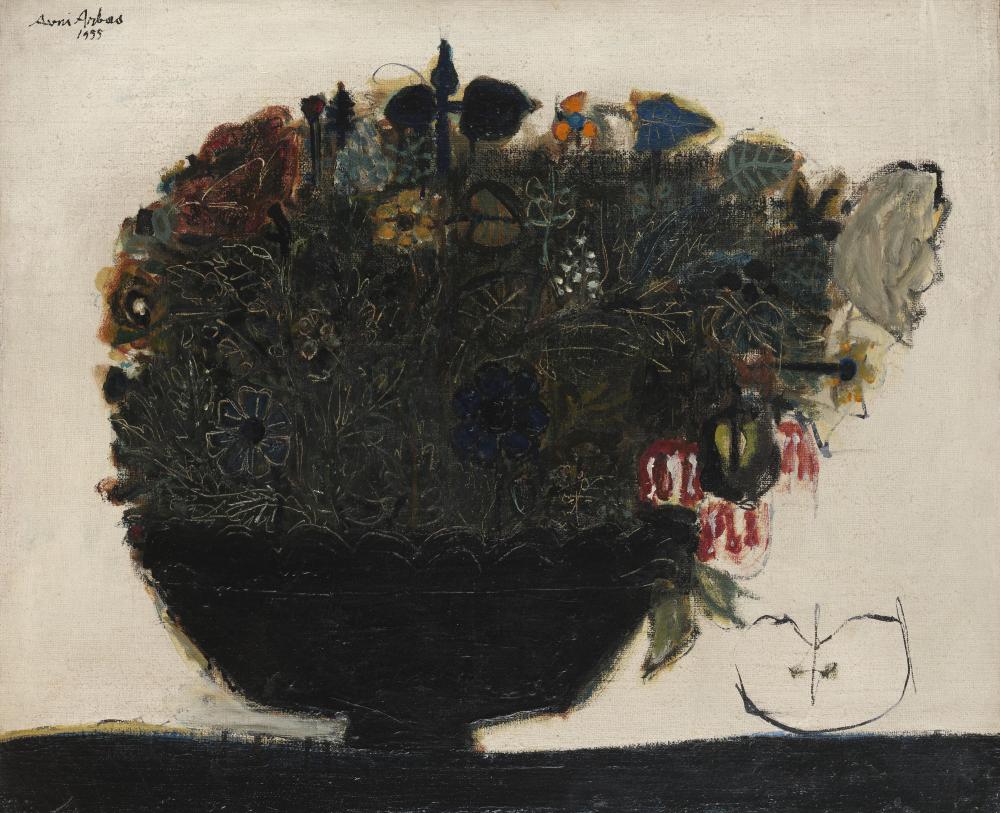 Avni Arbas comparable auction result: avni arbas turquie 1919 2003 le grand bouquet