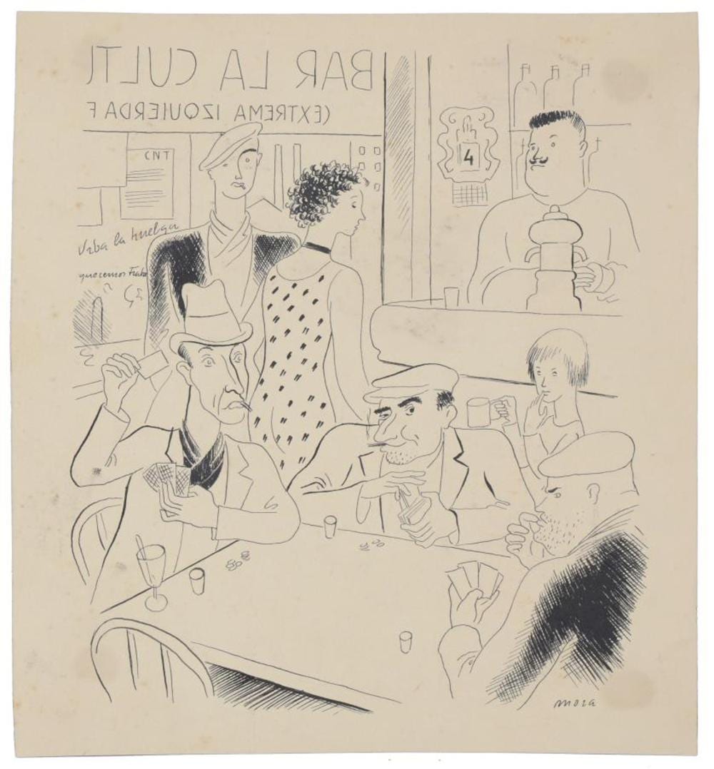 picarol 1876 1971 mora xx pair of illustrations · Subarna Subastas · 2024-07-18 Josep Costa Ferrer comparable auction result: picarol 1876 1971 mora xx pair of illustrations