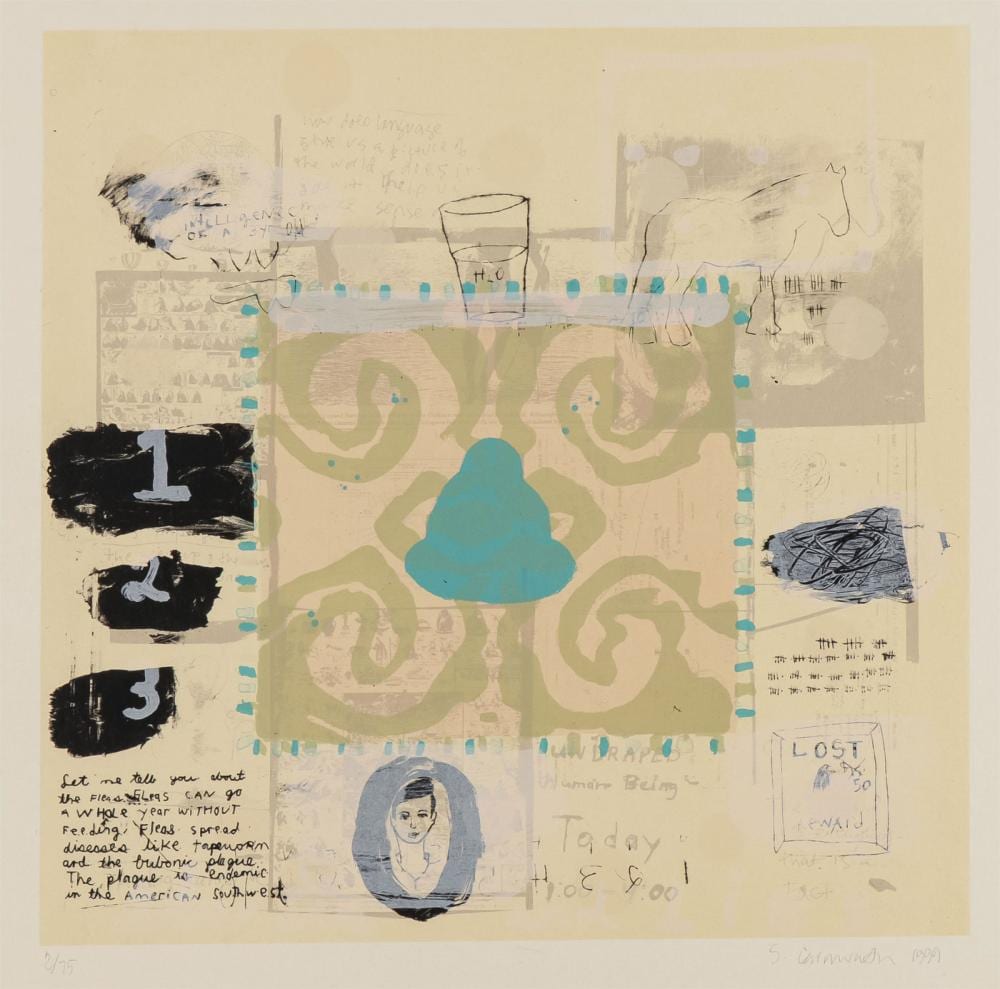 Squeak Carnwath comparable auction result: squeak carnwath signed lithograph
