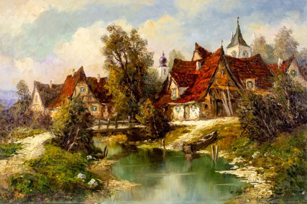 ernst jugel german 1913 1985 oil painting · Broward Auction Gallery LLC · 2024-09-29 Ernst Jugel comparable auction result: ernst jugel german 1913 1985 oil painting