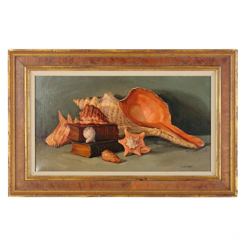 Della Roberts 1929-2008 Shells Still Life Painting sold by Hill Auction Gallery, lot 34 — auction record photograph