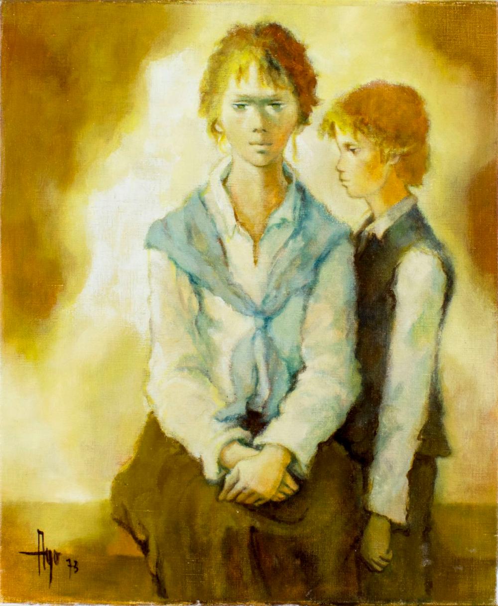 Robert Aillaud Ayo comparable auction result: robert aillaud ayo french 1926 oil painting