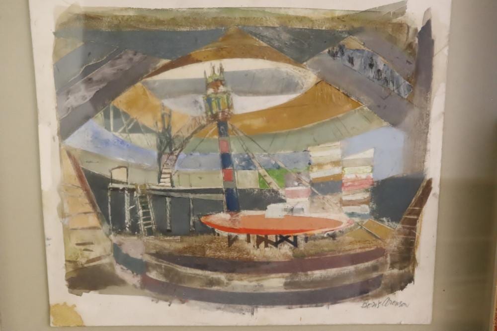 Boris Aronson comparable auction result: watercolor on pape by boris aronson