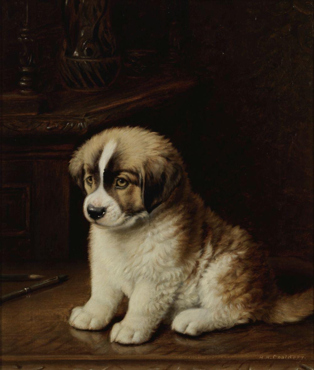Horatio Henry Couldery comparable auction result: horatio henry couldery british 1832 1893 a pup of great promise