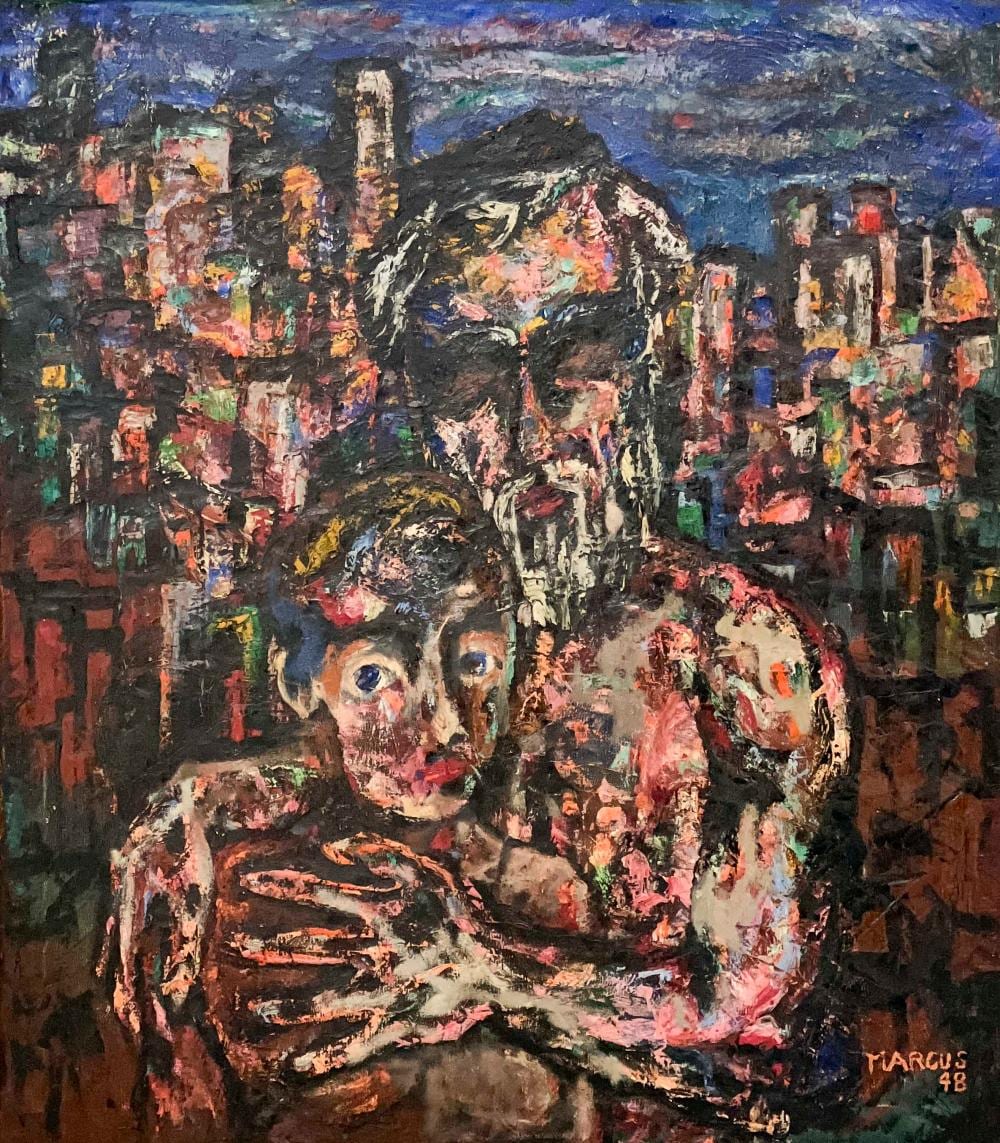Leon Marcus comparable auction result: leon marcus old man and his grandson