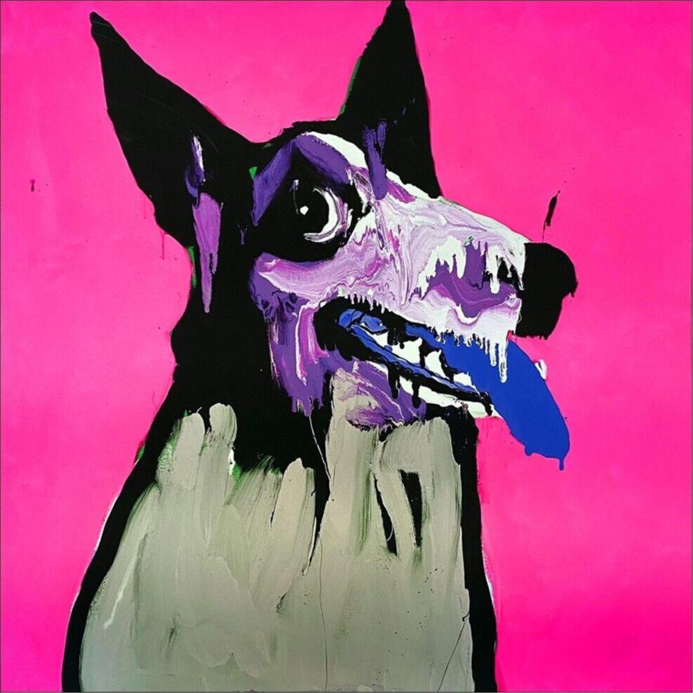 Auction comp thumbnail for ADAM CULLEN "Growler - Pink" Signed, Limited Edition Print 90cm x 89cm (Bargain Hunt Auctions, Lot 1)
