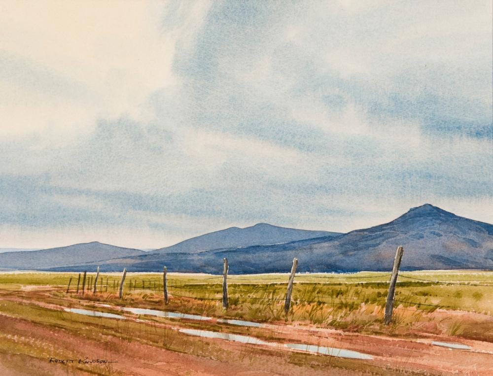 robert knudson rainy day in lonesome valley · Scottsdale Art Auction, LLC · 2024-08-03 Robert Knudson comparable auction result: robert knudson rainy day in lonesome valley