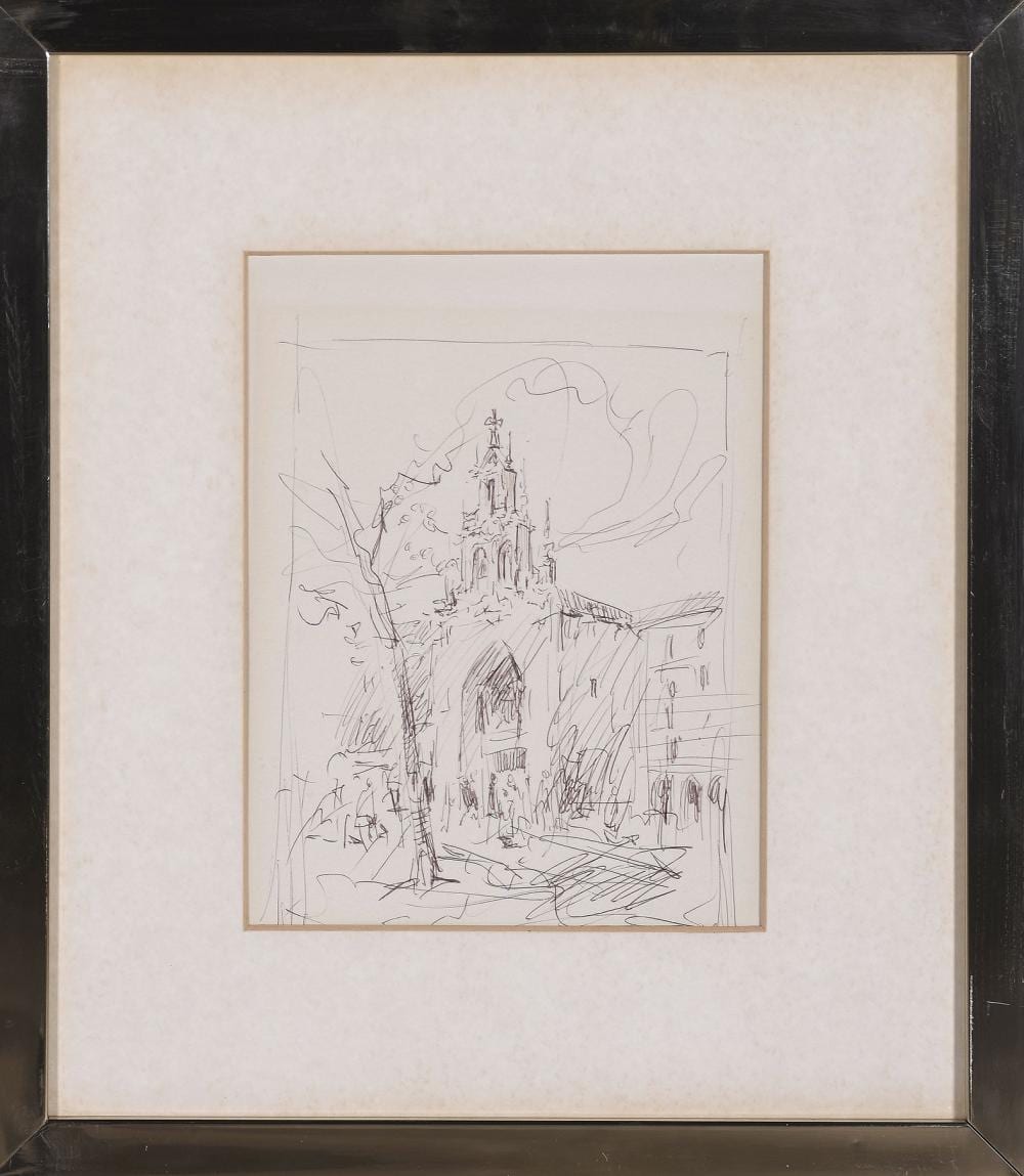 Luis García Campos comparable auction result: luis garc a campos vista de la iglesia de san vicente bilbao