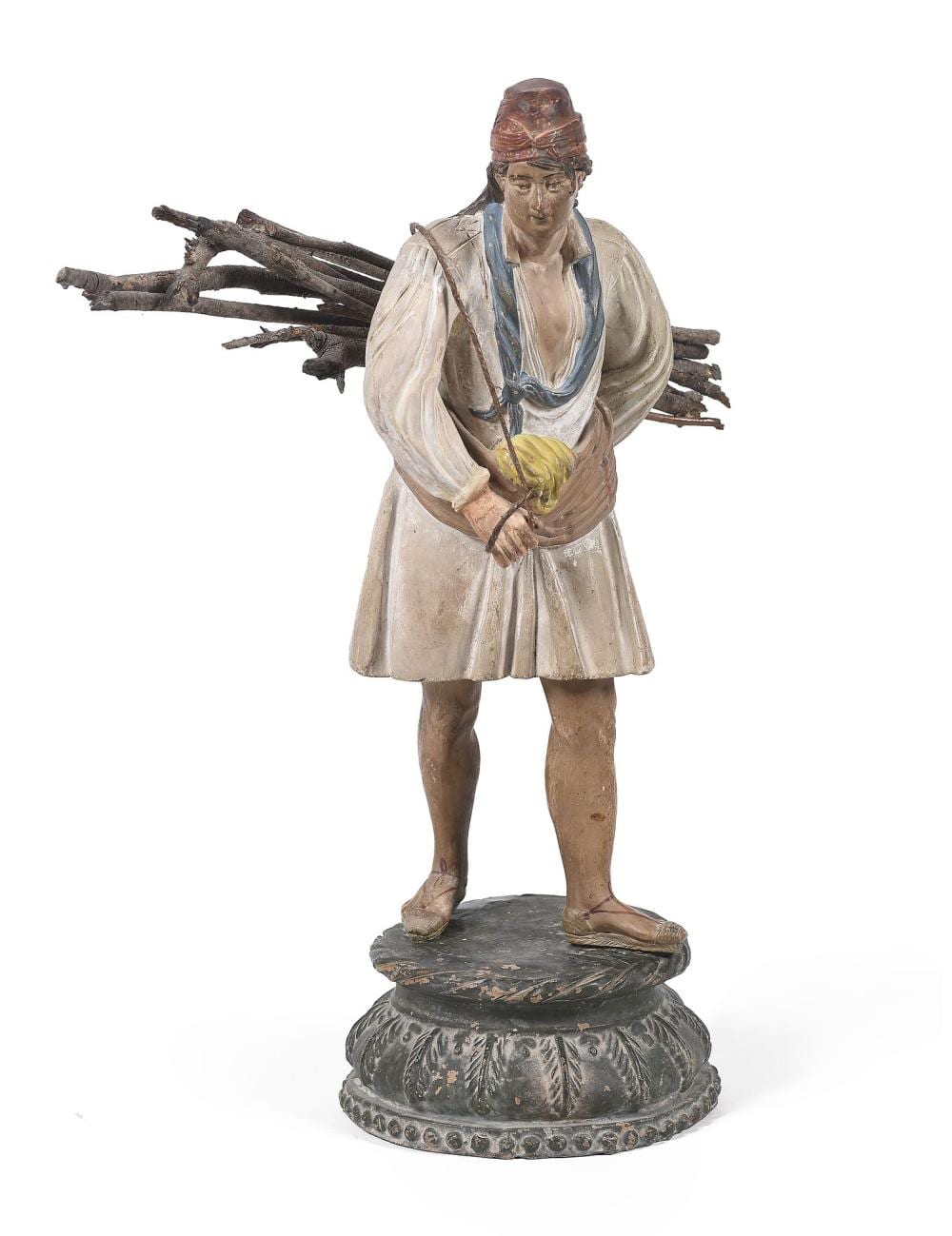 Mateo (1637) Cerezo comparable auction result: figura de un bel n realizada en terracota policrom