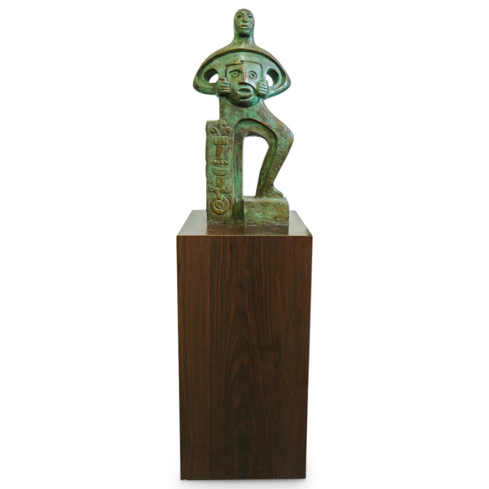 Joan Descarga comparable auction result: juan jose cruz reyes mexico 1914 1991 hombre p a bronze figural sculpture