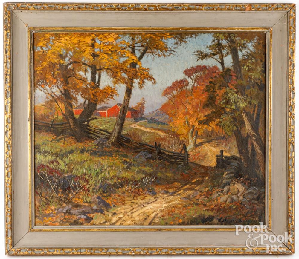 albert sheldon pennoyer oil on canvas landscape · Pook & Pook Inc. · 2024-07-31 Albert Sheldon Pennoyer comparable auction result: albert sheldon pennoyer oil on canvas landscape