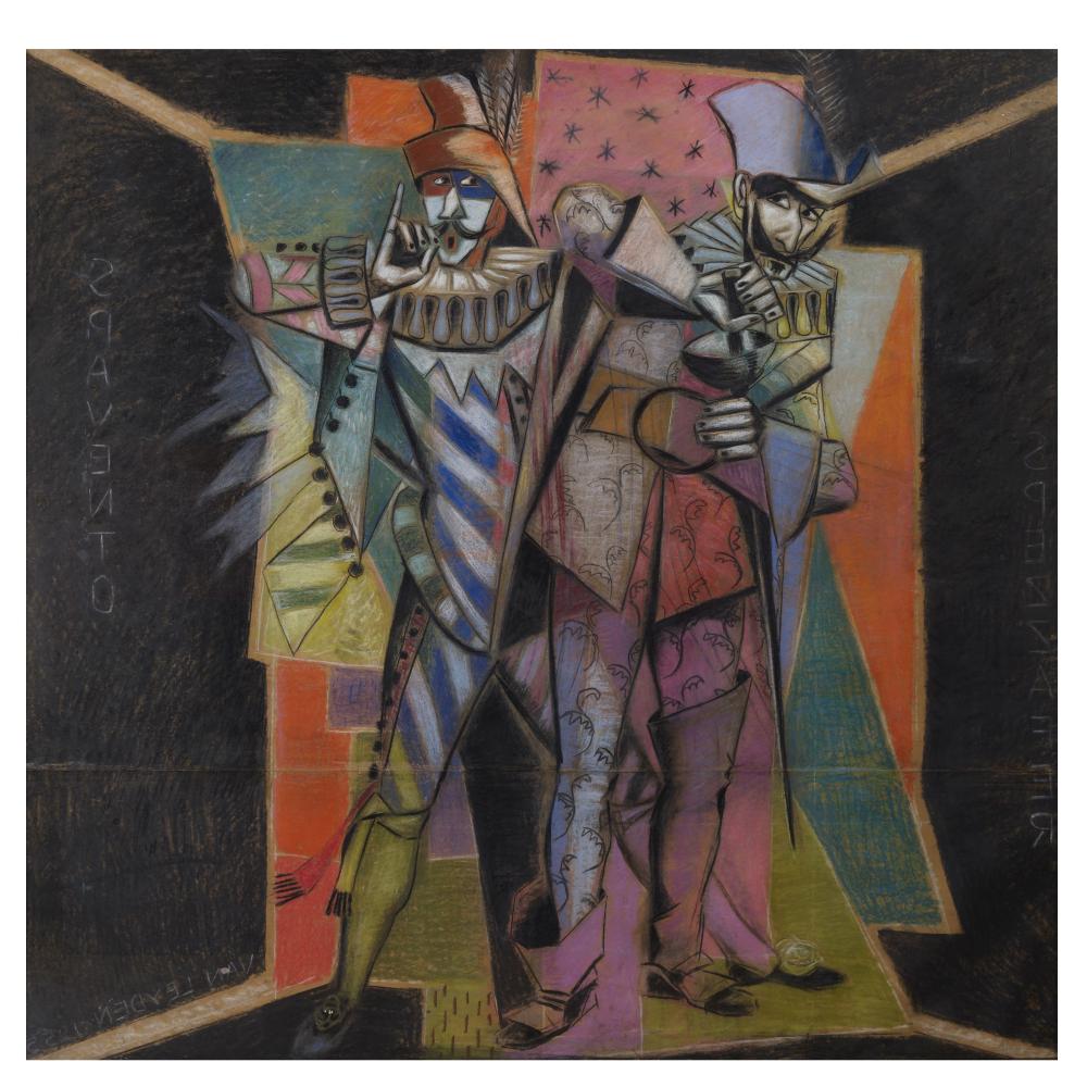 Karin van Leyden comparable auction result: karin van leyden 1906 1977 untitled spavento spezzaeer 1955pastel on paper signed and dated van leyden 1955 lower left titled along edges61 1 2 x 63in 156 2 x 160cm