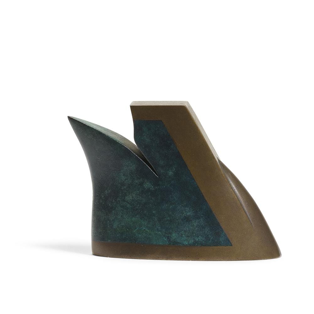 Ron Nagle comparable auction result: ron nagle born 1939 untitledcirca 1999 patinated bronzeheight 1 7 8in 4 7cm length 2 1 2in 6 3cm width 1 1 8in 2 8cm