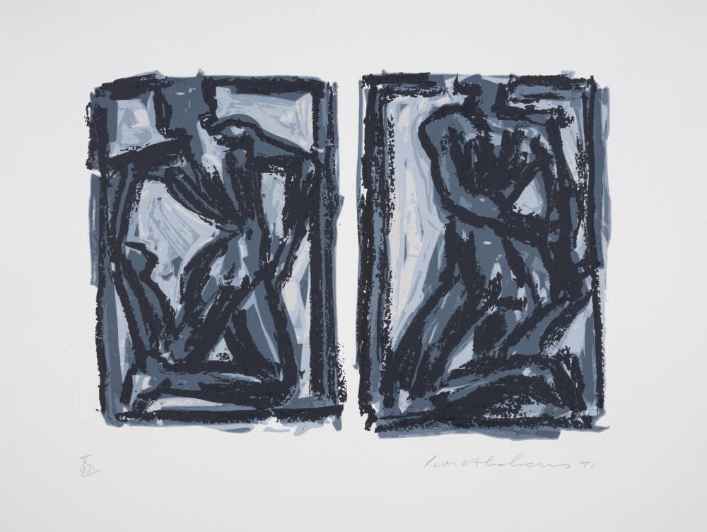 ivor abrahams 1935 2015 two figures two movements from chelsea arts club centenary portfolio 1991 · Forum Auctions - UK · 2024-07-31 Ivor Abrahams comparable auction result: ivor abrahams 1935 2015 two figures two movements from chelsea arts club centenary portfolio 1991
