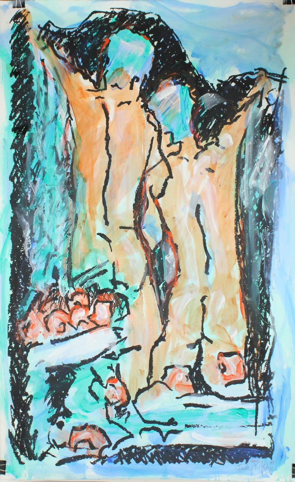Judy Rifka comparable auction result: judy rifka american 1945 untitled abstract mixed media on paper