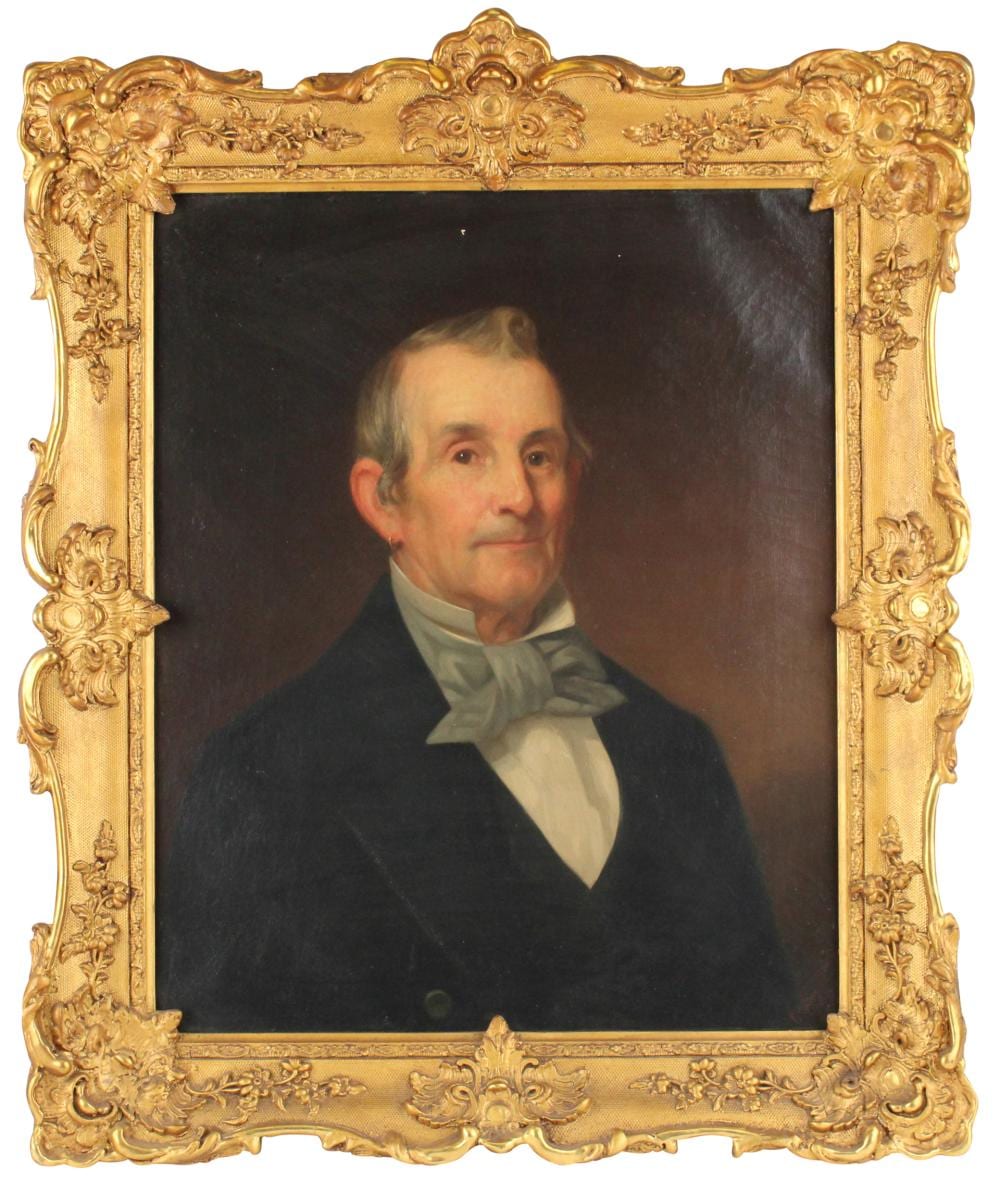 Jim Morgan comparable auction result: jim morgan portrait of a gentleman oil on canvas
