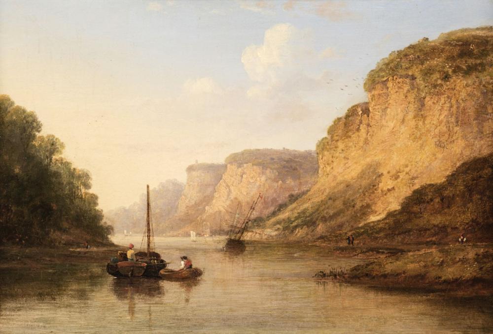 Stanley (Caleb Robert, 1795-1868). Rocks on the Avon at Clifton sold by Dominic Winter Auctions, lot 121 — auction record photograph