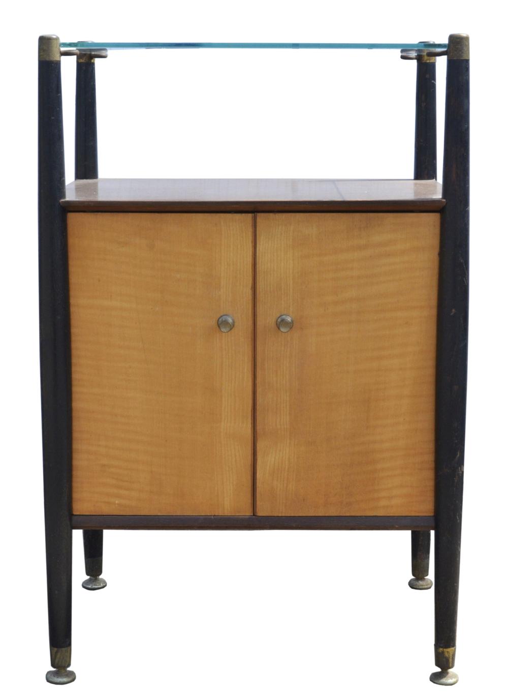 Nathaniel (Baronet) Dance comparable auction result: nathan teak and ebonised wood bedside cabinet wi