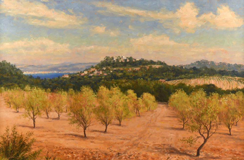 Mervyn Goode comparable auction result: mervyn goode british b 1948 through the almond