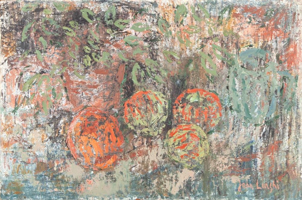 John Lunghi comparable auction result: john lunghi still life oil on board
