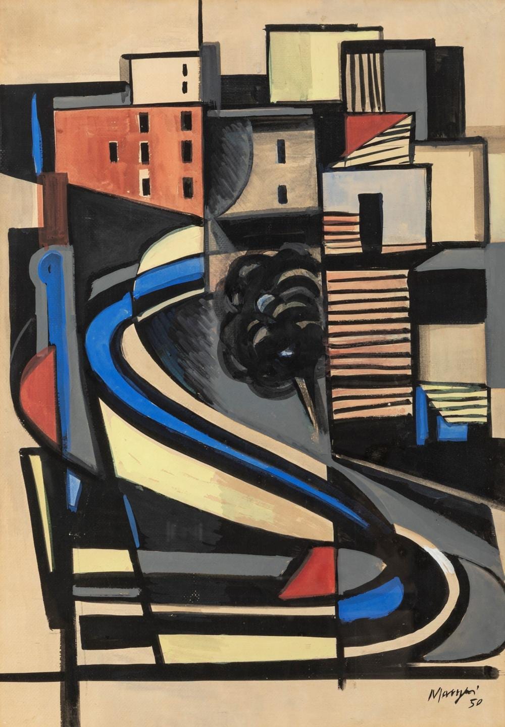 concetto maugeri catania 1919 roma 1951 untitled 1950 · Finarte · 2024-07-24 Concetto Maugeri comparable auction result: concetto maugeri catania 1919 roma 1951 untitled 1950