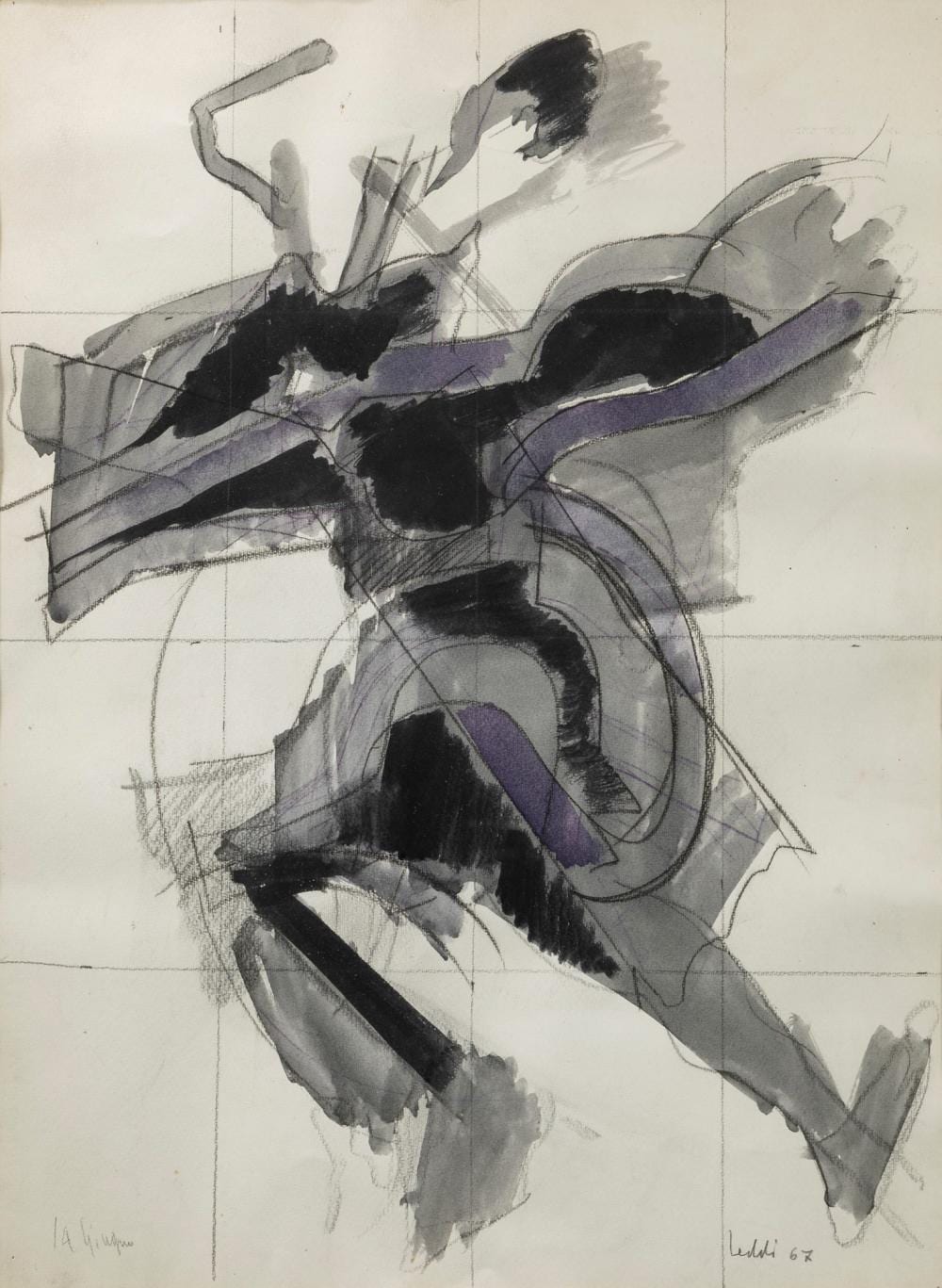 Piero Leddi comparable auction result: piero leddi san sebastiano curone al 1930 milano 2016 untitled 1967
