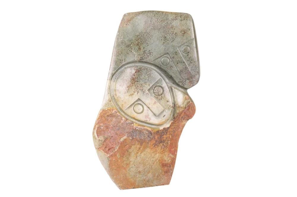 Henry Munyaradzi comparable auction result: henry munyaradzi zimbabwean 1931 1998 shona sculpture of twin faces signed henry on the base green opal stone 31 cm high 20 5 cm wide