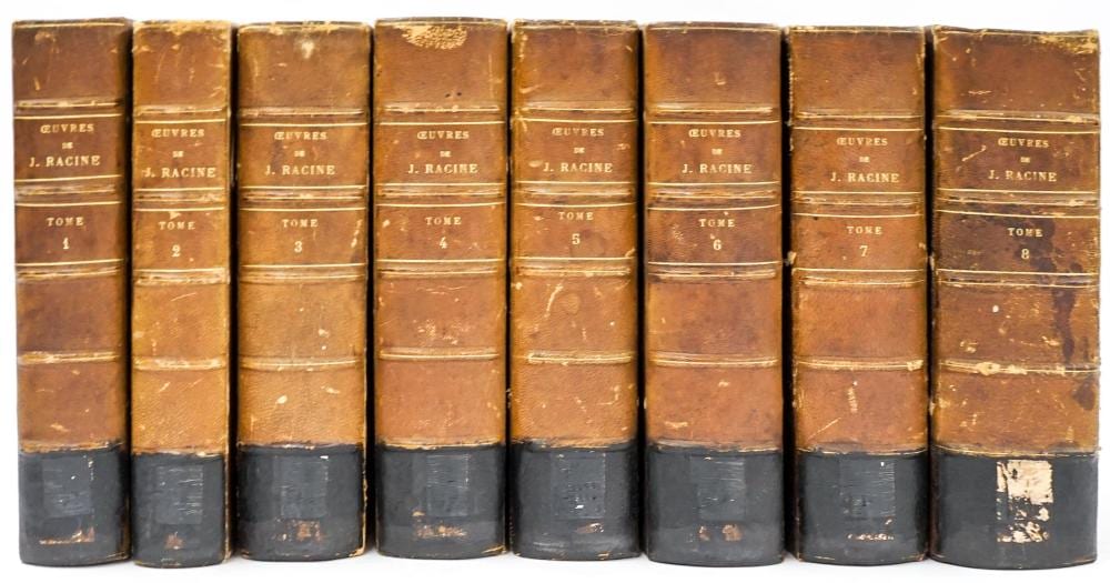 jean racine 8 volume set 1886 1912 · Grant Zahajko Auctions, LLC · 2024-08-01 Jean Racine comparable auction result: jean racine 8 volume set 1886 1912
