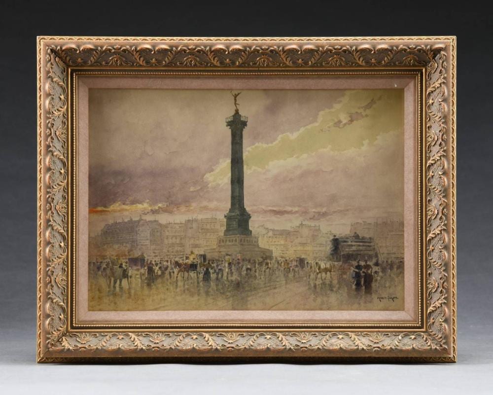 Francis Grant comparable auction result: francis grant 1870 place de la bastille