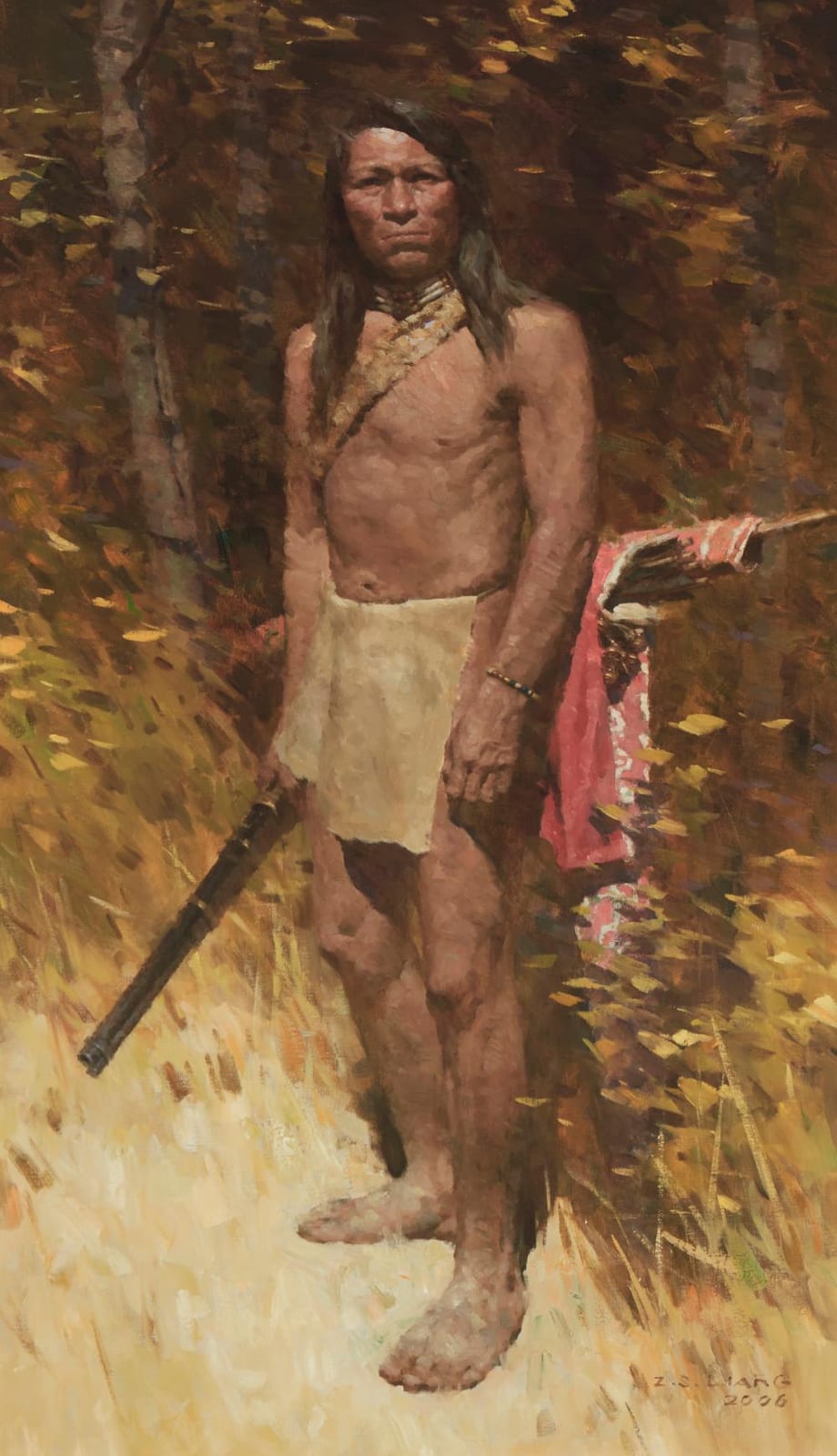 z s liang b 1953 native american hunter 2006 · John Moran Auctioneers · 2024-09-10 Z.S. Liang comparable auction result: z s liang b 1953 native american hunter 2006