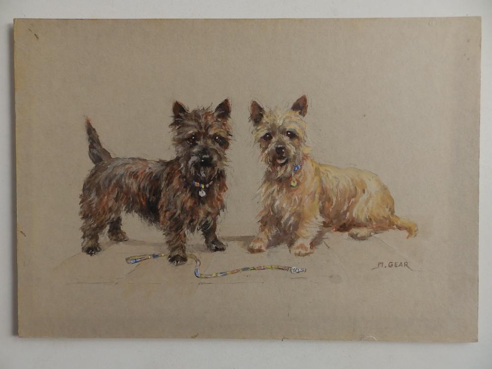 Mabel Gear comparable auction result: mabel gear 1898 1987 unframed watercolour two scots signed inscr