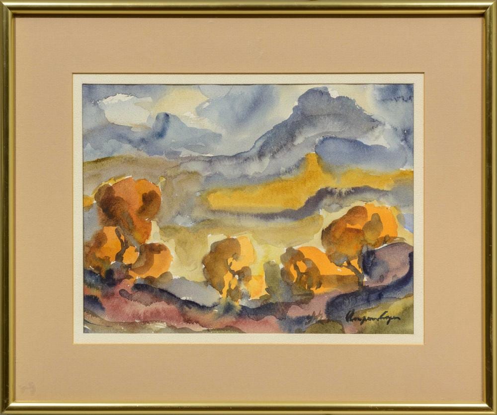 Stefan Ampenberger comparable auction result: stefan ampenberger sa 1908 1983 watercolour landscape signed 24 x 31