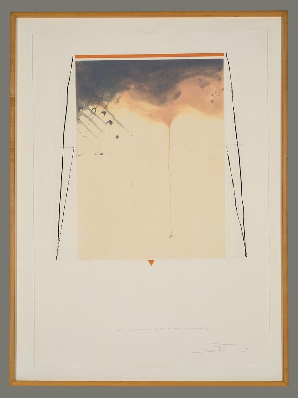 Shoichi Ida comparable auction result: soichi ida japanese print between asscended horizon and dessended horizon no 1 descended triangle