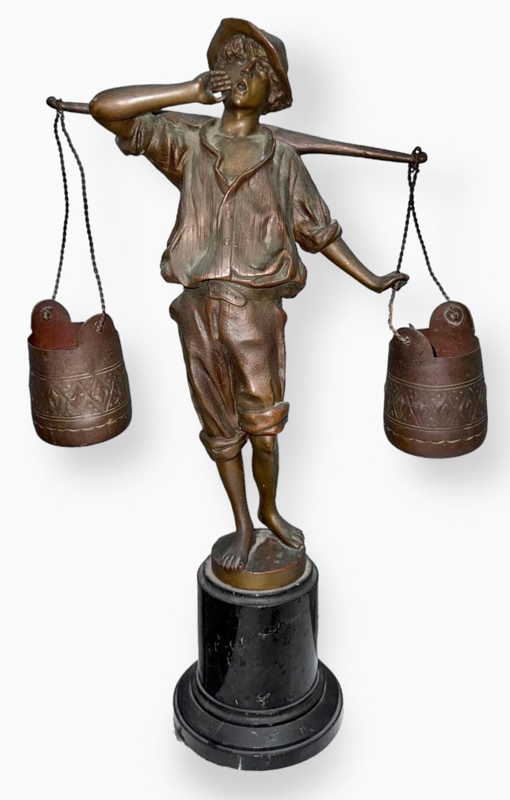 Franz Rosse comparable auction result: franz rosse german 1858 1900 bronze water carrier berlin 1897