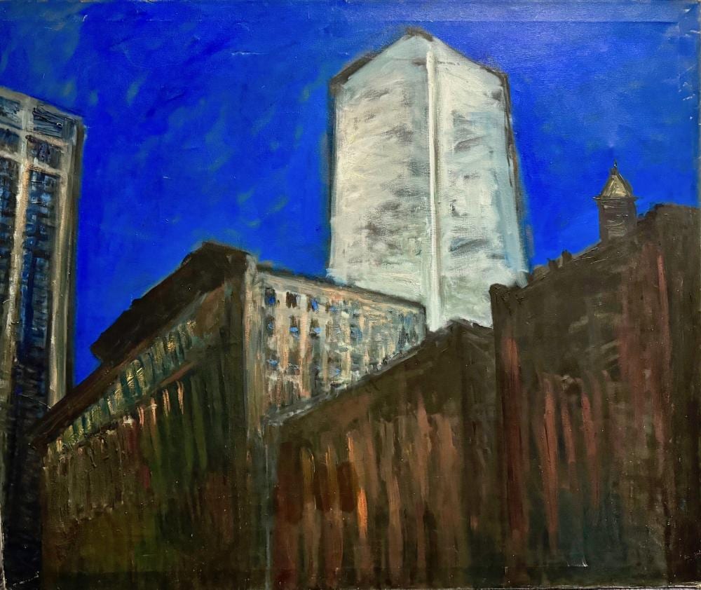 Joseph Greenberg comparable auction result: joseph greenberg american 1923 2007 towers world trade center n y c 1991