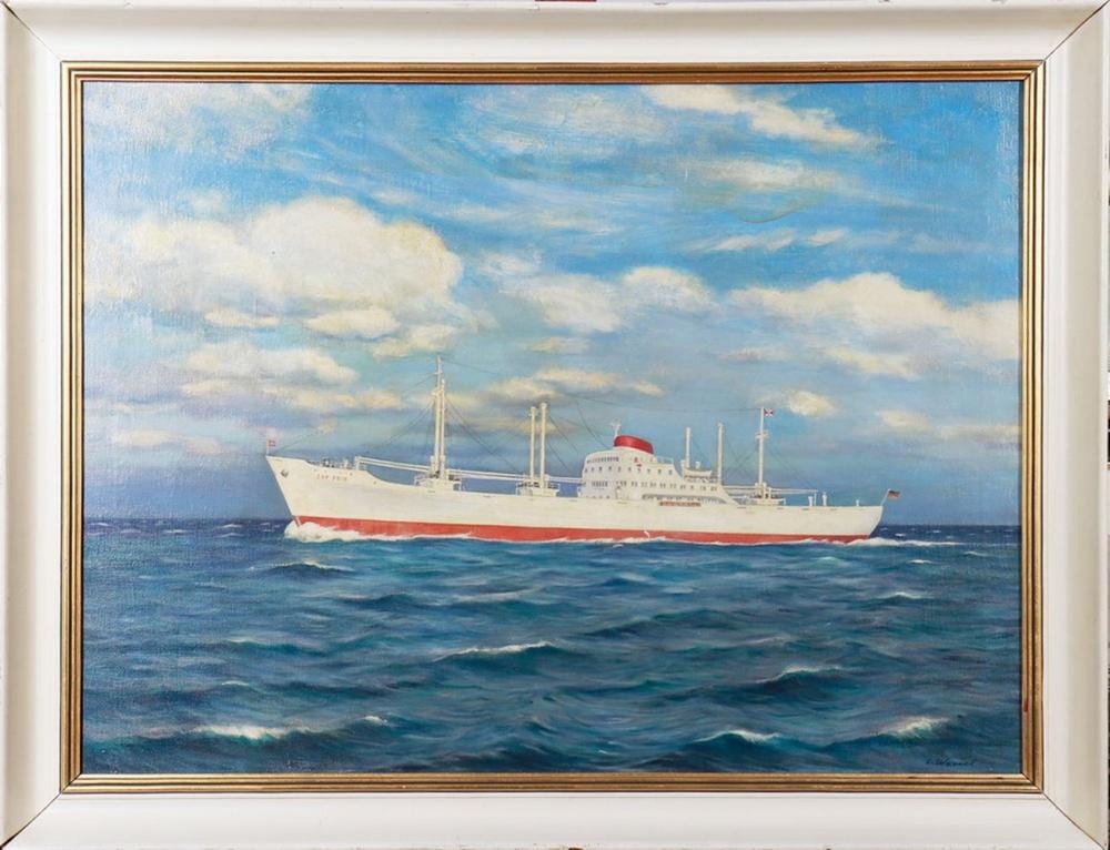 erich wessel ship on the high seas · Auktionshaus HanseArt · 2024-07-27 Erich Wessel comparable auction result: erich wessel ship on the high seas
