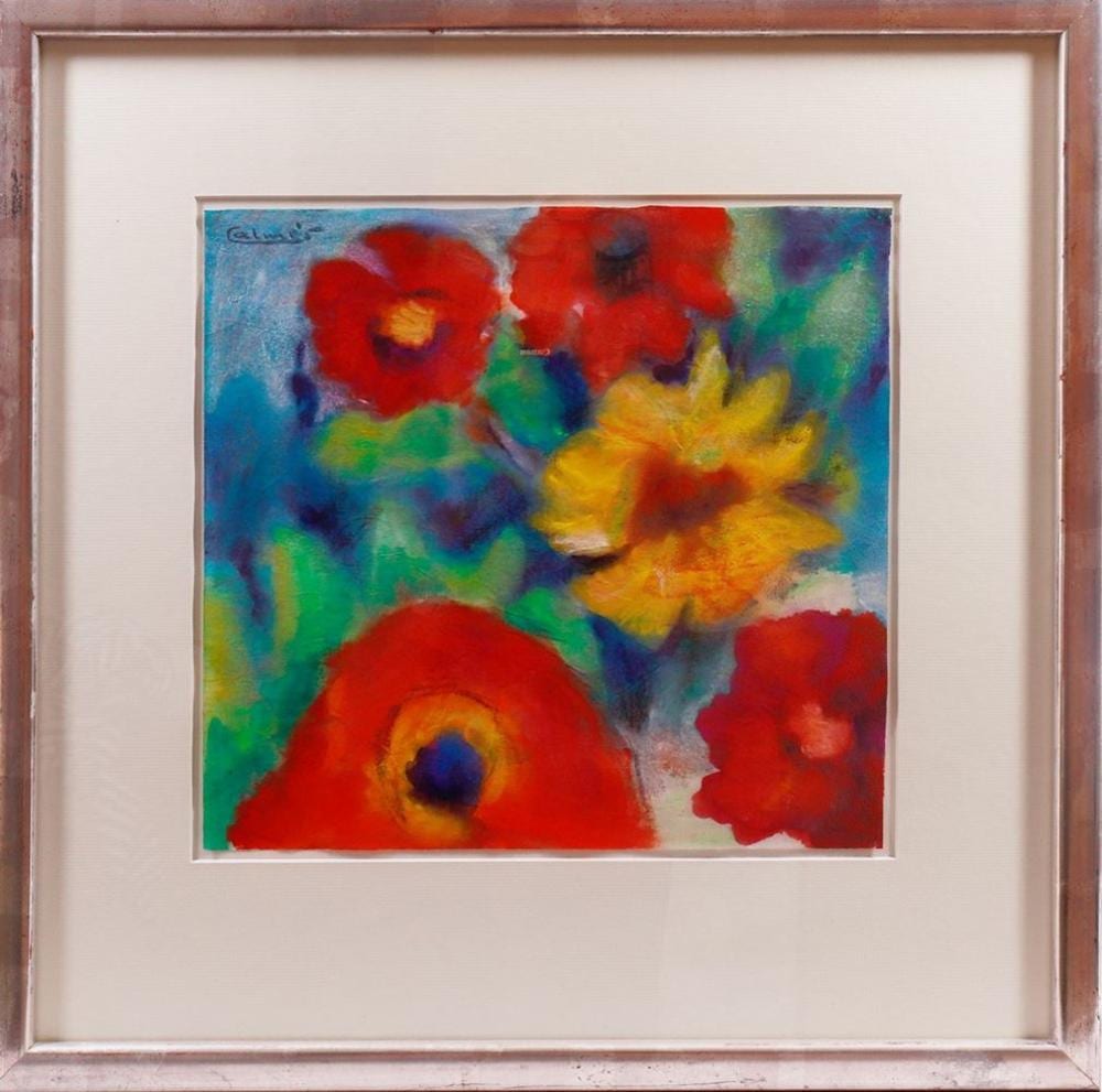 peter calm s summer flowers · Auktionshaus HanseArt · 2024-07-27 Peter Calmés comparable auction result: peter calm s summer flowers