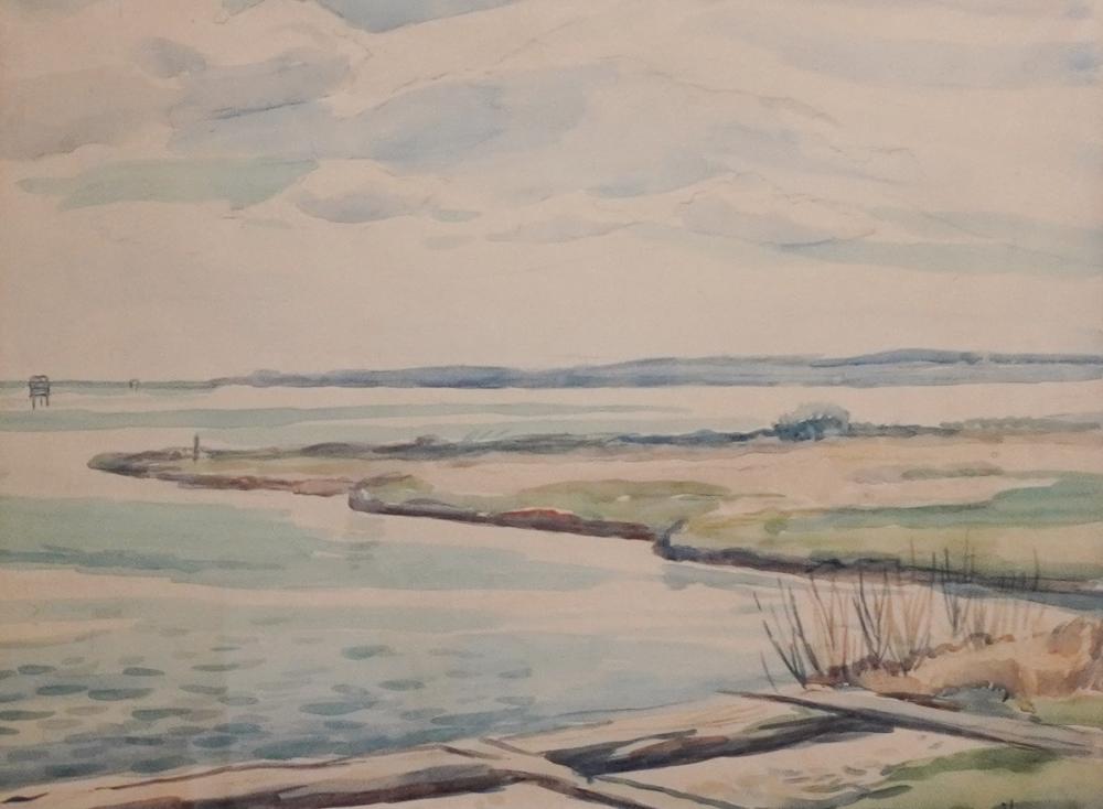Edgar Hewitt Nye comparable auction result: edgar hewitt nye american 1879 1943 shoreline watercolor signed l r frame 22 3 4 x 28 1 2 in 57 8 x 72 4 cm