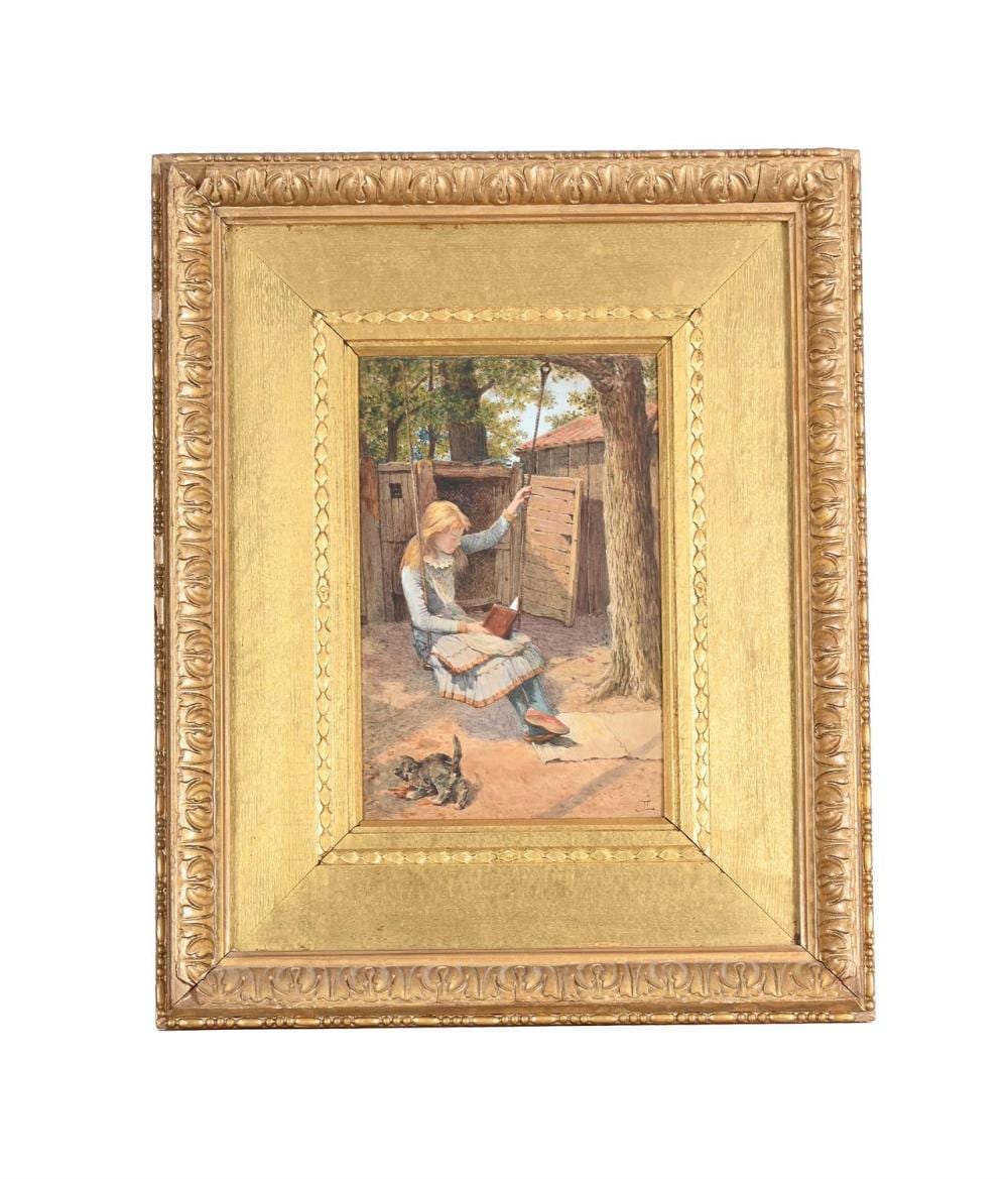 John Henry Lorimer comparable auction result: john henry lorimer british 1856 1936 improving the shining hour