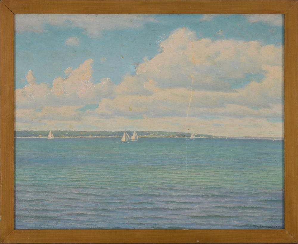 fred hamilton daniels born 1872 on vineyard sound · Casco Bay Auctions · 2024-08-03 Fred H Daniels comparable auction result: fred hamilton daniels born 1872 on vineyard sound