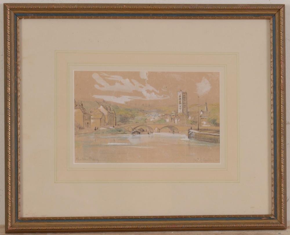 Alfred Guillou comparable auction result: alfred guillou 1844 1926 french river view