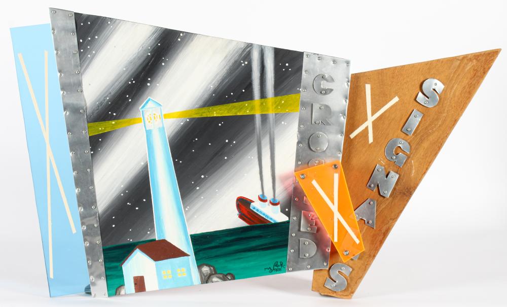 Mason Rader comparable auction result: mason rader american b 1961 crossed signals