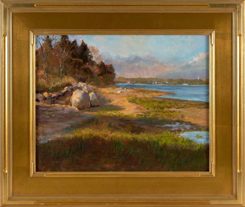 Rosalie Nadeau comparable auction result: rosalie stambler nadeau massachusetts contemporary asa s landing may oil on canvas board 16 x 20 framed 24 x 27