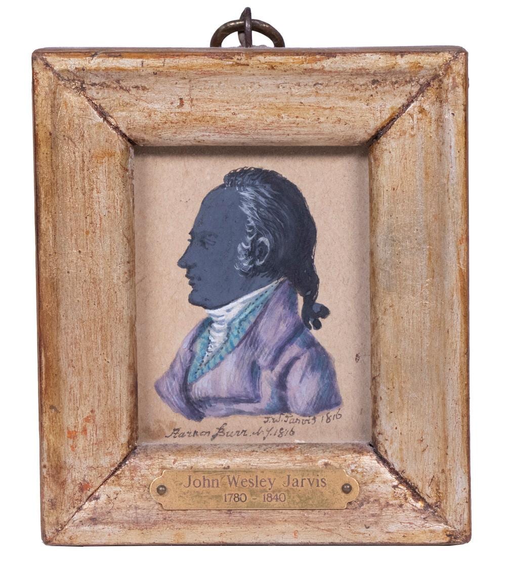 aaron burr portrait by john wesley jarvis · Thomaston Place Auction Galleries · 2024-08-24 John Wesley Jarvis comparable auction result: aaron burr portrait by john wesley jarvis