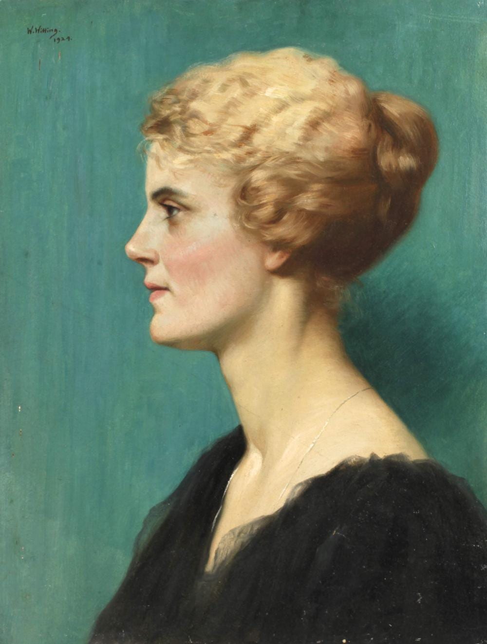 Walther Günther Julian Witting comparable auction result: walther witting damenportrait im profil