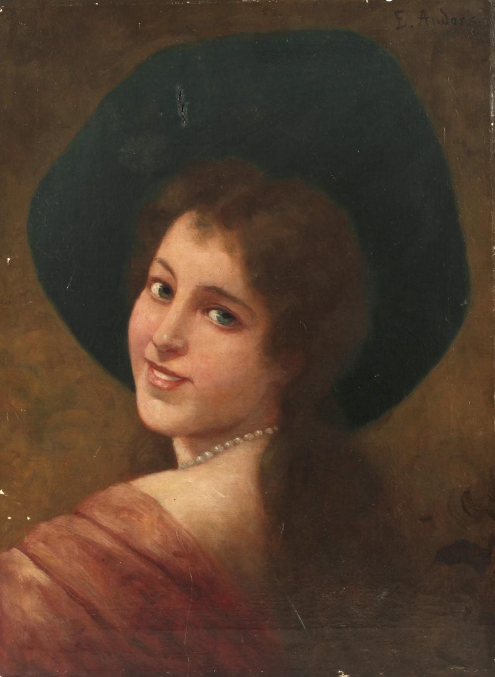 ernst anders damenportrait · Auktionshaus Mehlis GmbH · 2024-08-31 Ernst Anders comparable auction result: ernst anders damenportrait